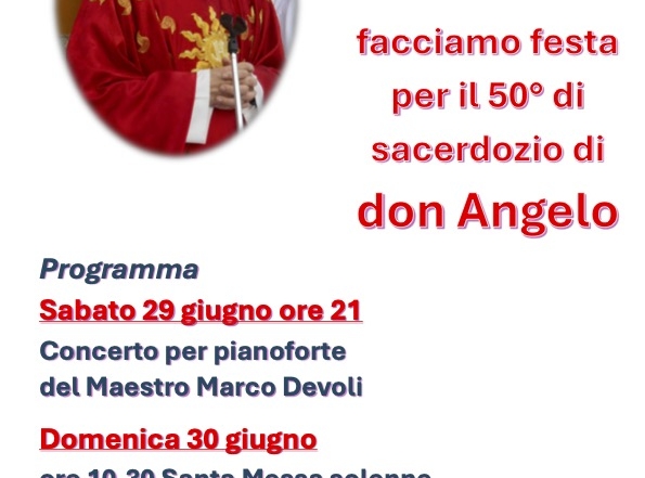 50esimo di sacerdozio di Don Angelo